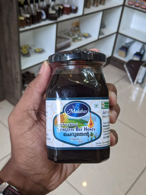 StinglessBeeHoney250g_front_hand